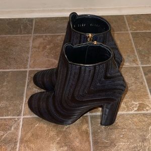 ferragamo heel booties